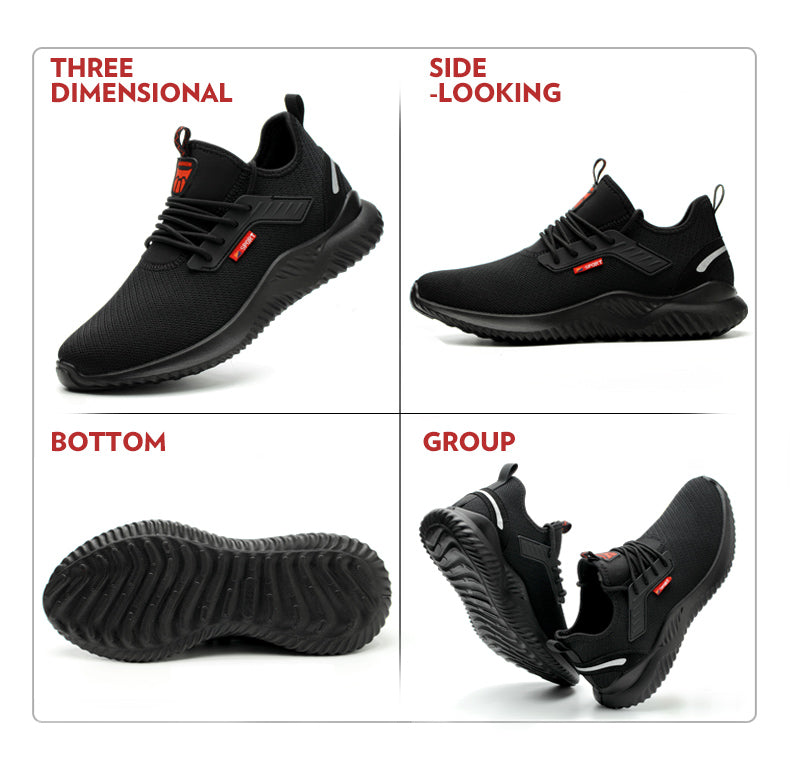 SafelyTrek™- Breathable Steel Protective Work Shoe wear