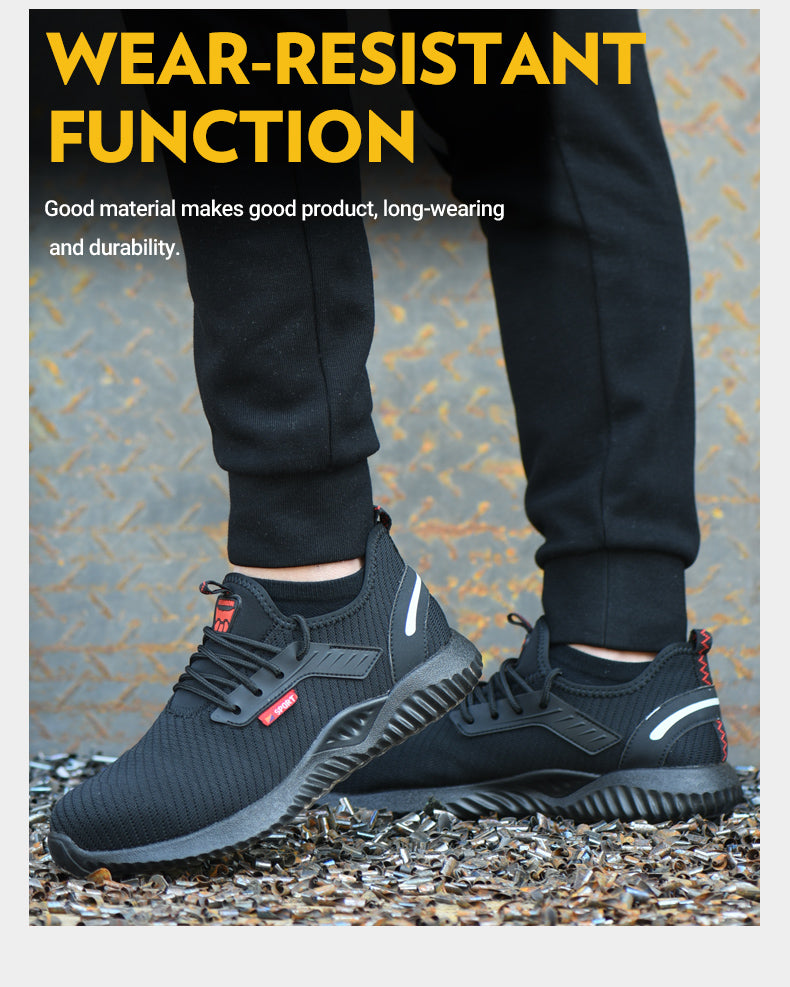 SafelyTrek™- Breathable Steel Protective Work Shoe wear