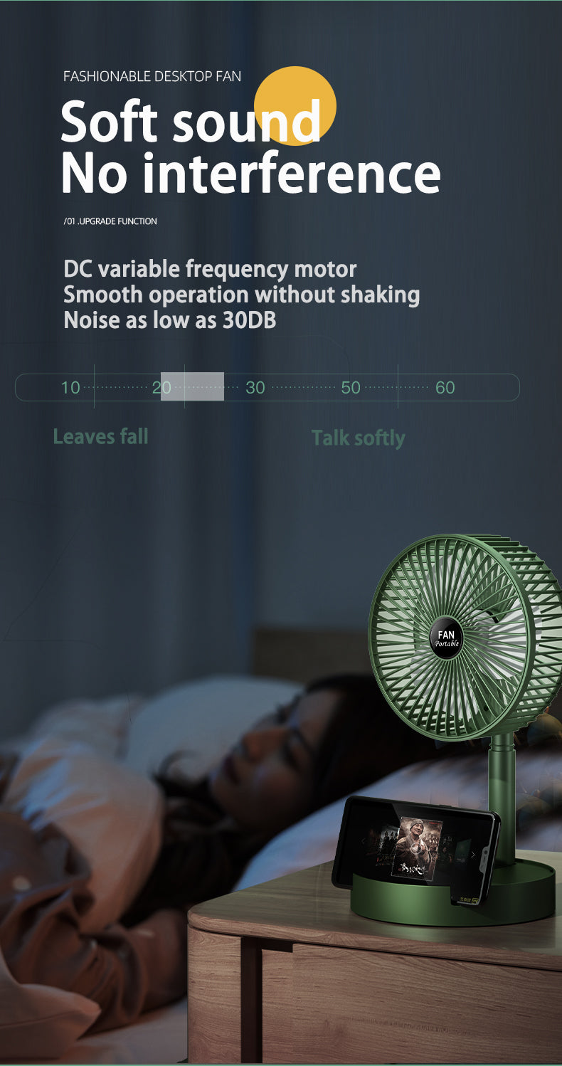 Summer Breeze Foldable USB Rechargeable Fan