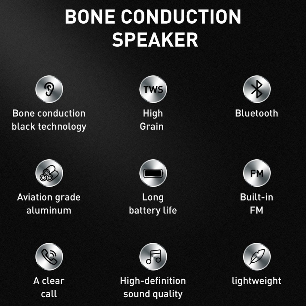Drop & Sounds ™-Mini Bone Conduction Speaker Bluetooth