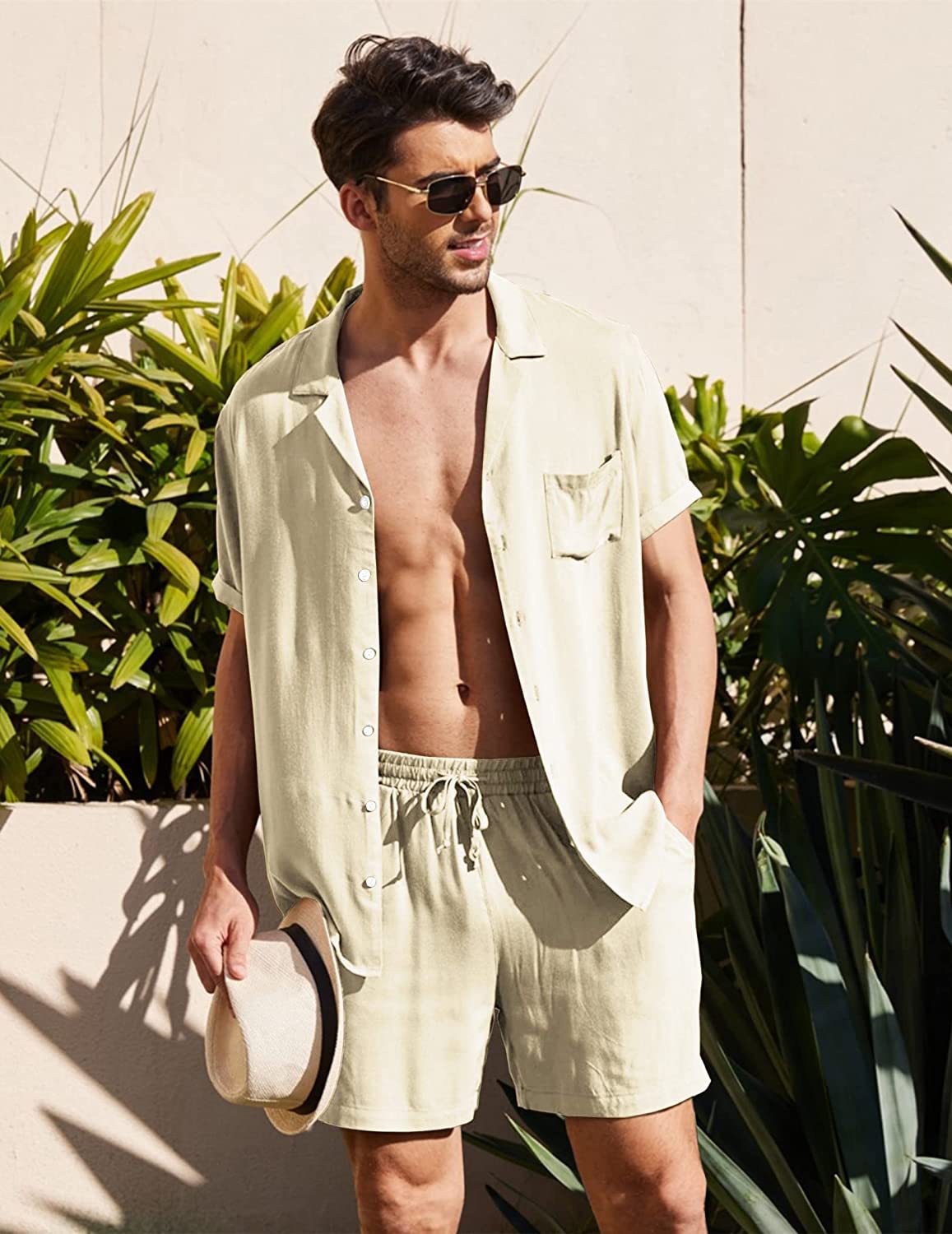 HyperFlow™- Men's Summer Cotton Linen Beach Set