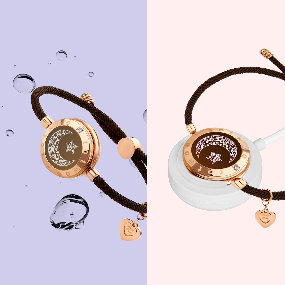 Feel N Love™- Couples' Touch Light up & Vibrate Bracelets