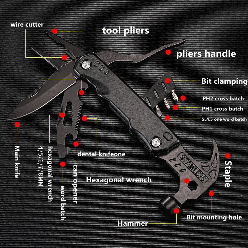 Tooly ™ -Multifunctional Pliers 15 in 1 Multitool Claw Hammer