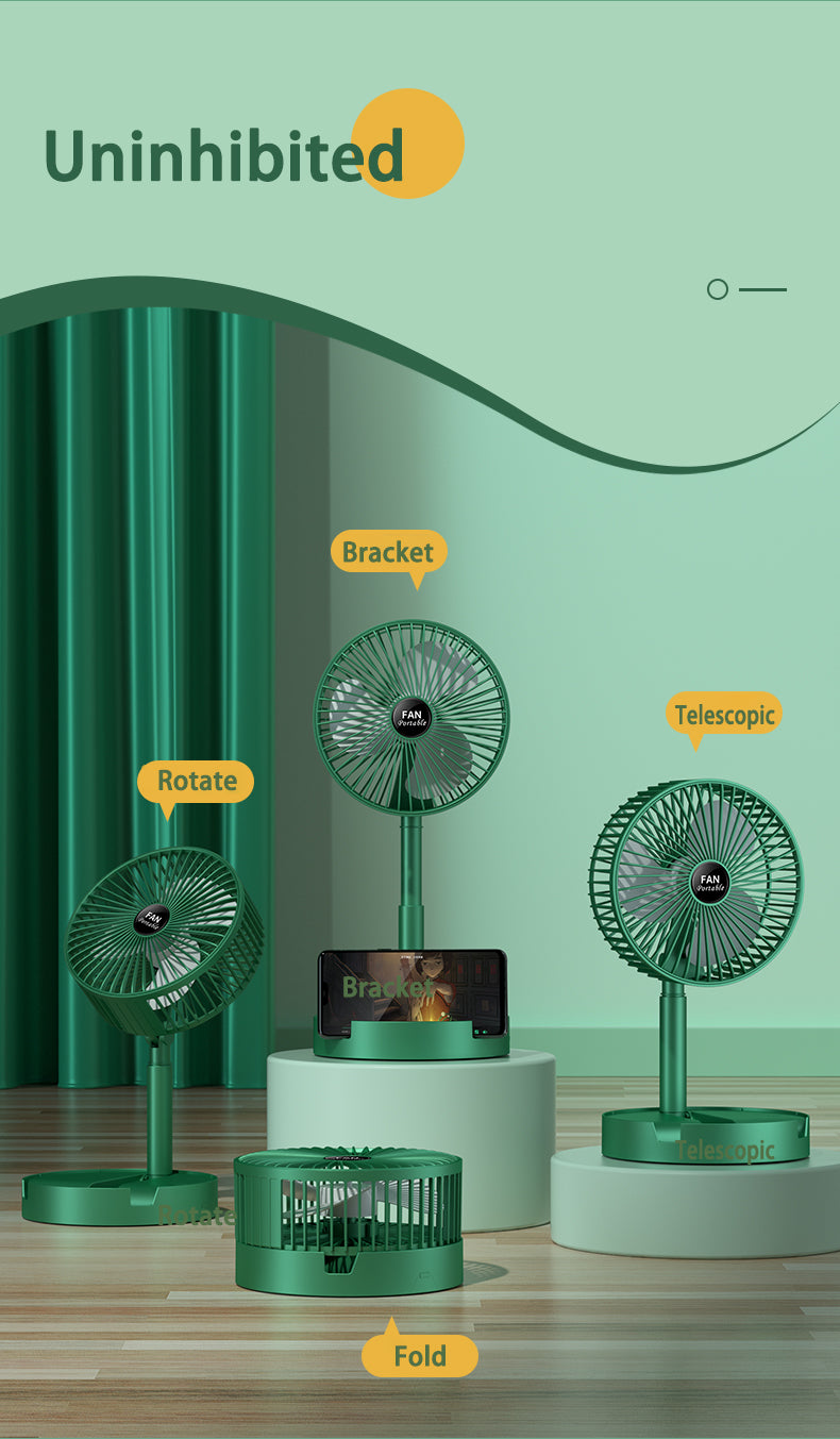 Summer Breeze Foldable USB Rechargeable Fan