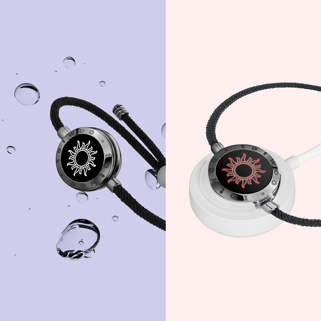 Feel N Love™- Couples' Touch Light up & Vibrate Bracelets