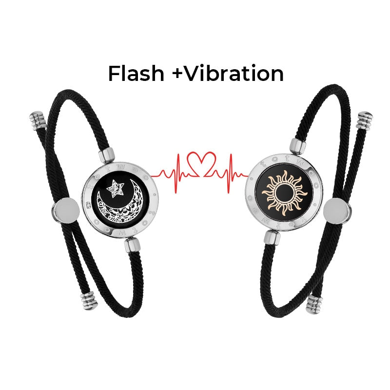 Feel N Love™- Couples' Touch Light up & Vibrate Bracelets