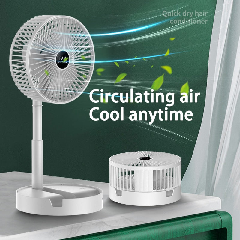 Summer Breeze Foldable USB Rechargeable Fan