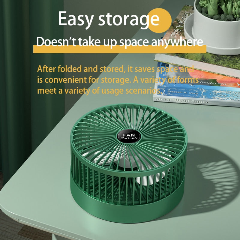 Summer Breeze Foldable USB Rechargeable Fan