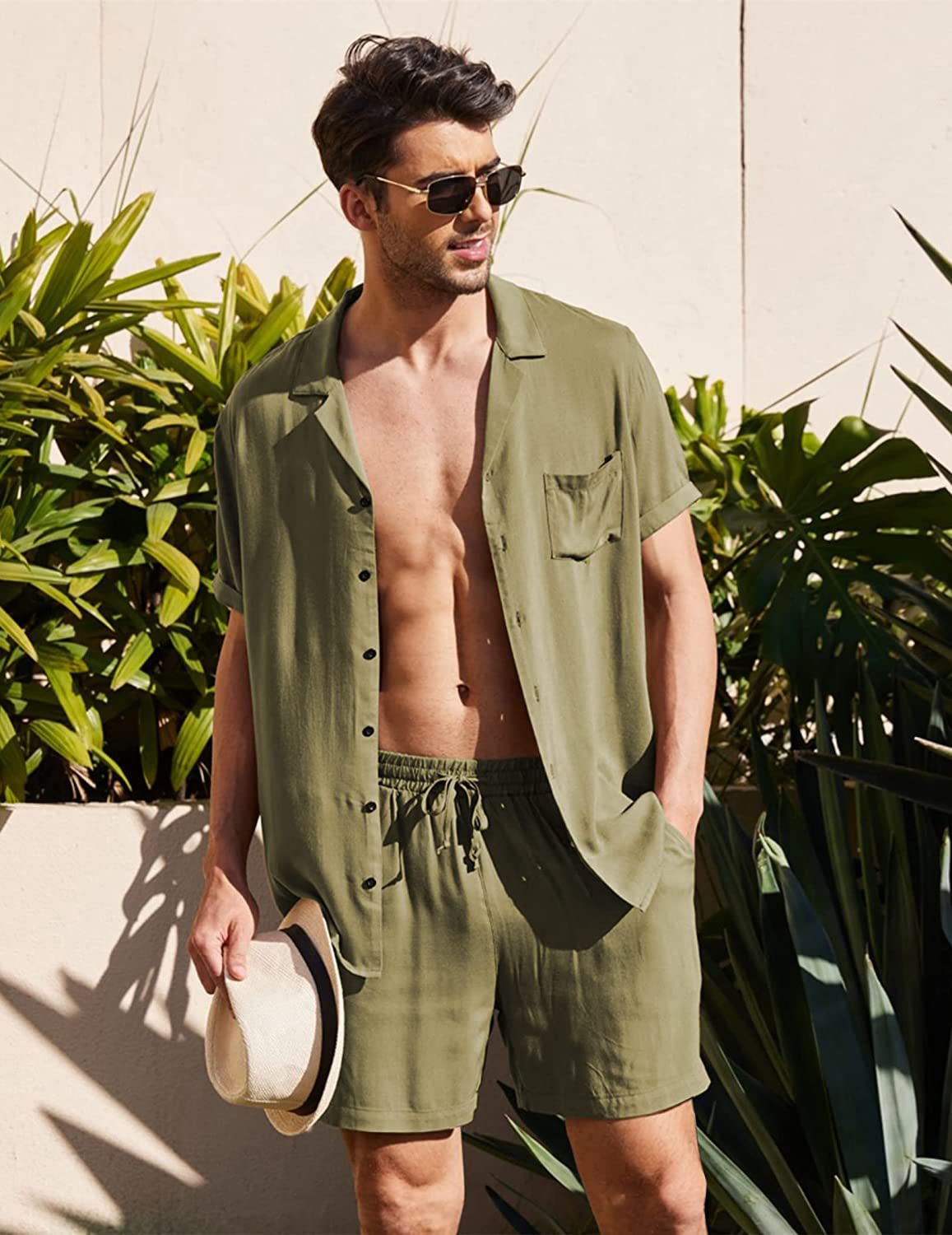 HyperFlow™- Men's Summer Cotton Linen Beach Set