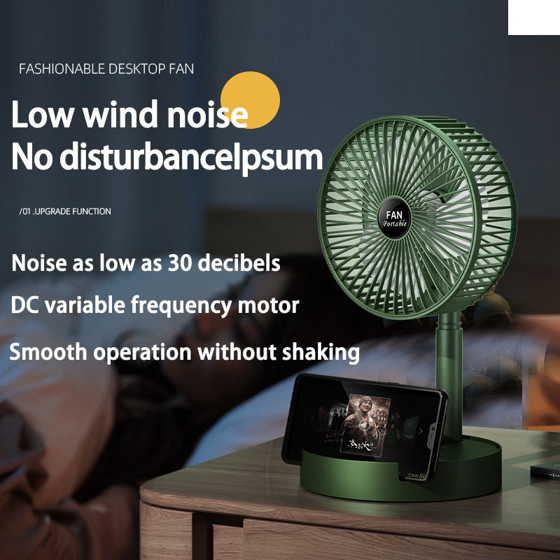 Summer Breeze Foldable USB Rechargeable Fan