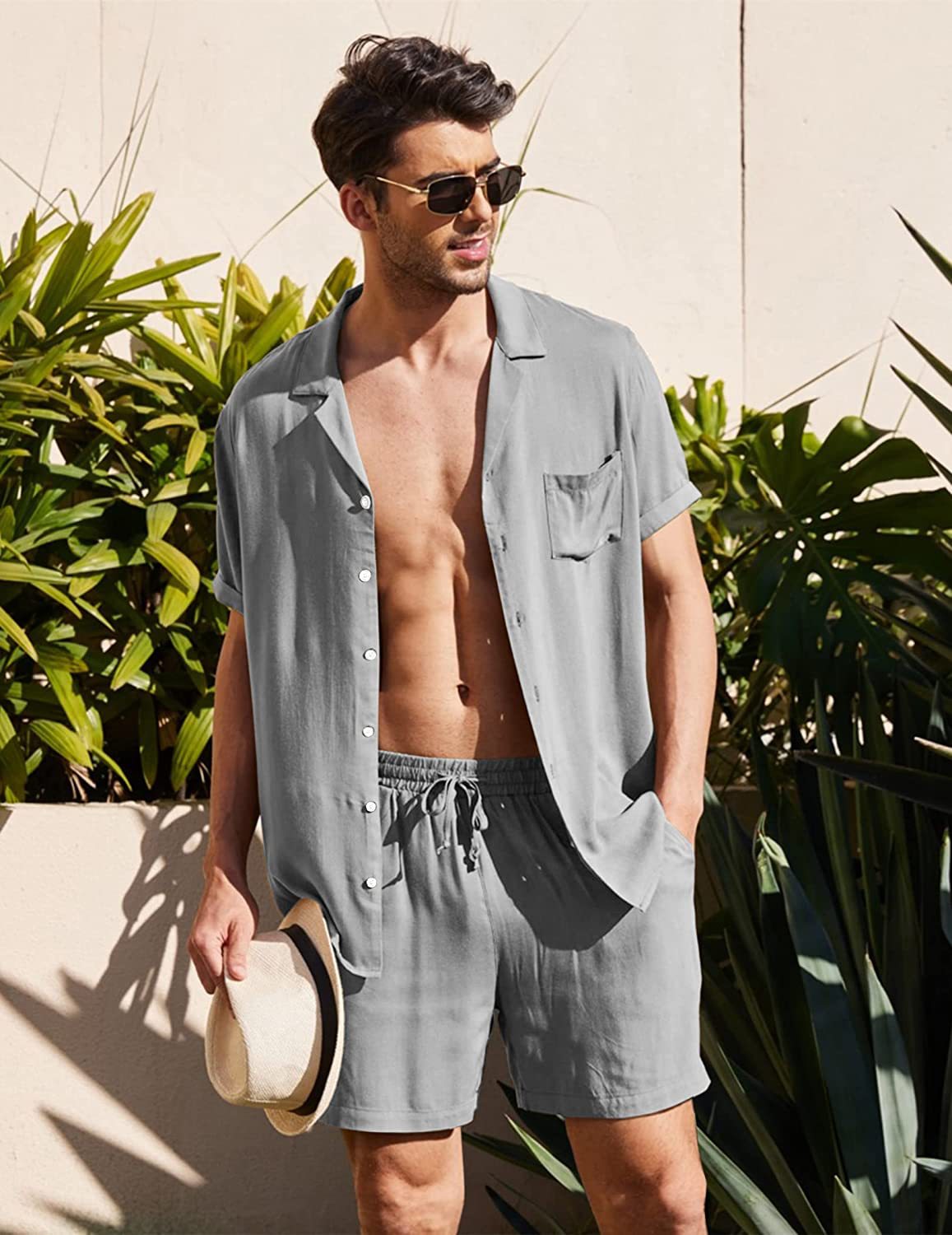 HyperFlow™- Men's Summer Cotton Linen Beach Set
