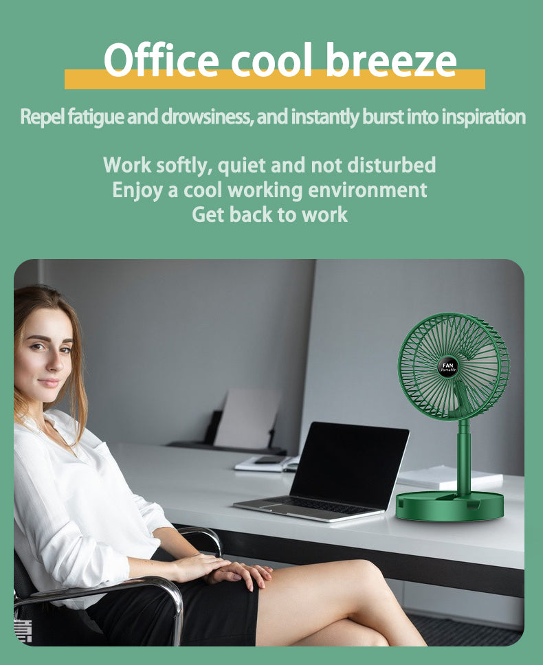 Summer Breeze Foldable USB Rechargeable Fan