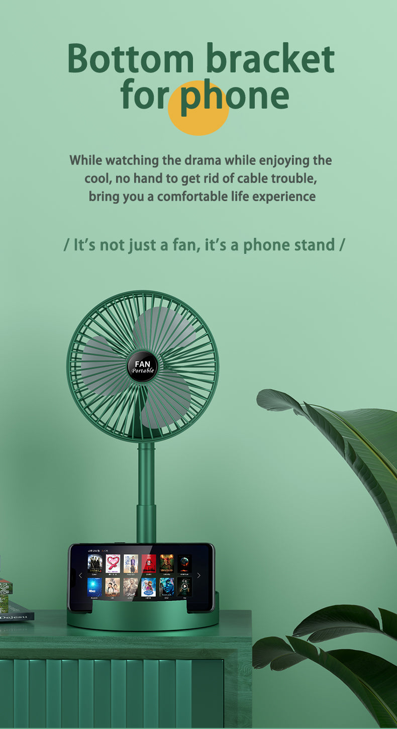Summer Breeze Foldable USB Rechargeable Fan
