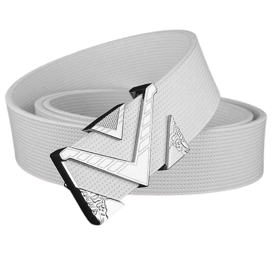 Terrel Silver V Letter Buckle Fashion Belt