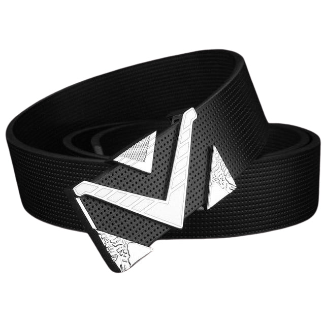 Terrel Silver V Letter Buckle Fashion Belt