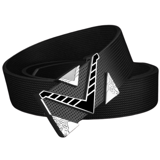 Terrel Silver V Letter Buckle Fashion Belt