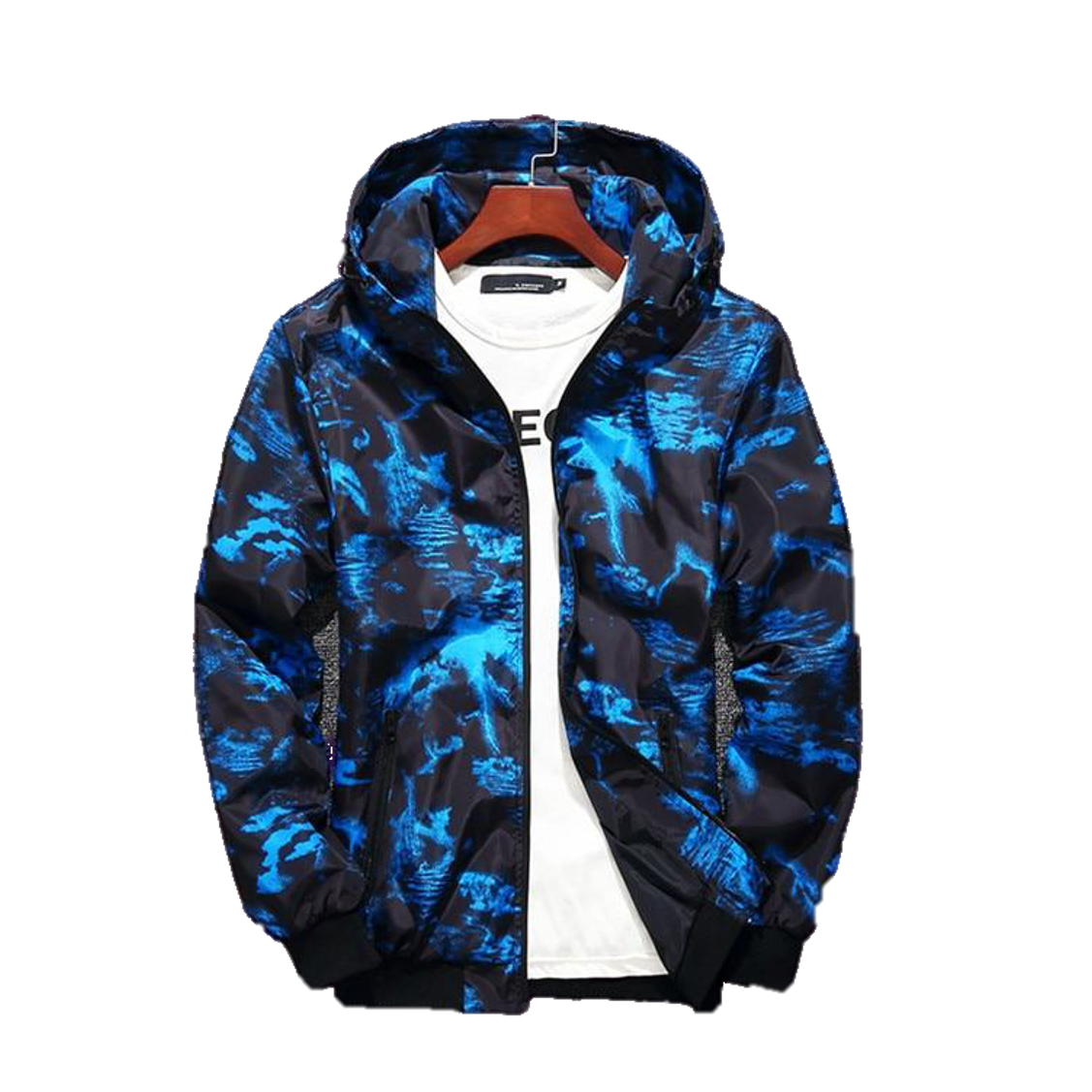 Mens Colored Camouflage Pilot Bomber Jacket