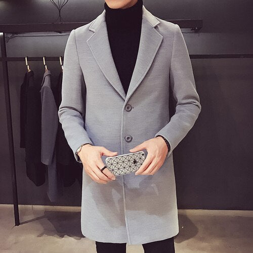 Medium and Long Woolen Coat