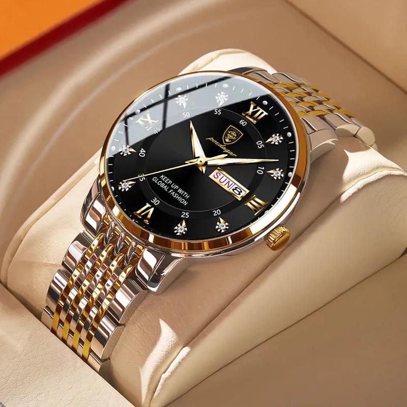 Casual Sport Chronograph Stainless Steel Watch