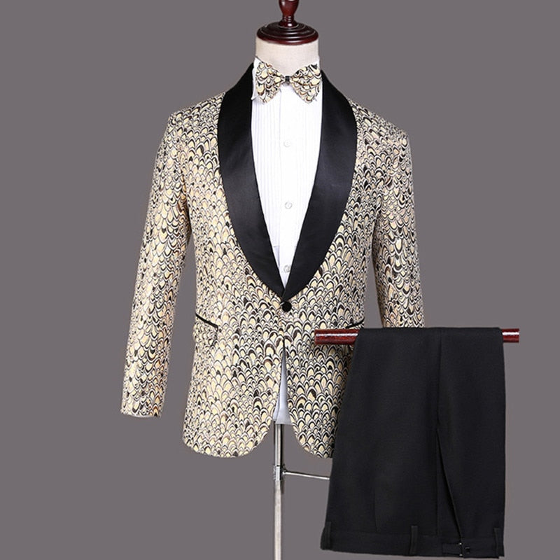 Casual Embroidery Suit