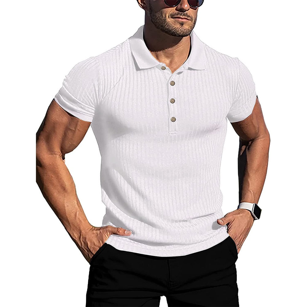 Fitness Elasticity Polo Shirts