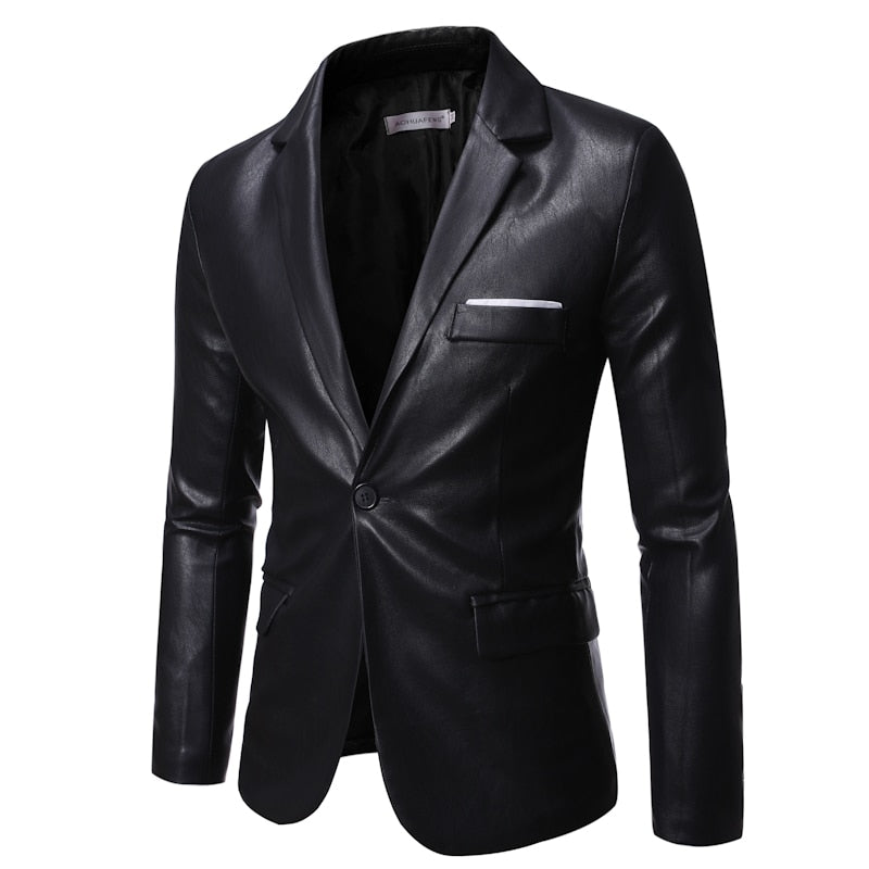 Leather Suit Jacket