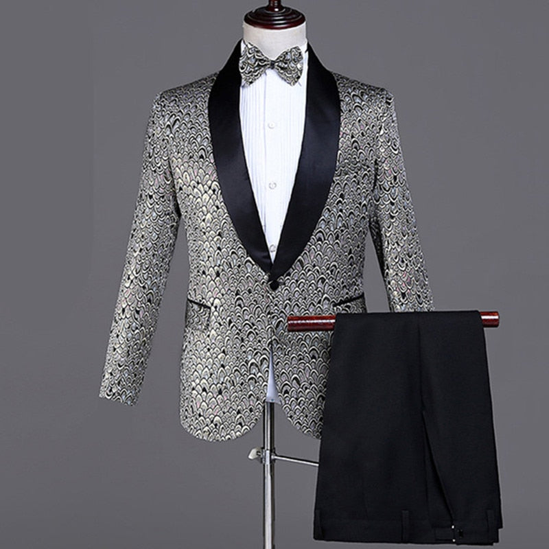 Casual Embroidery Suit