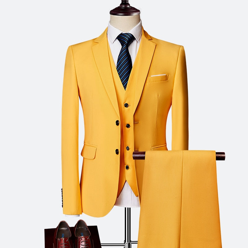 Luxury 3 Piece Suit Set