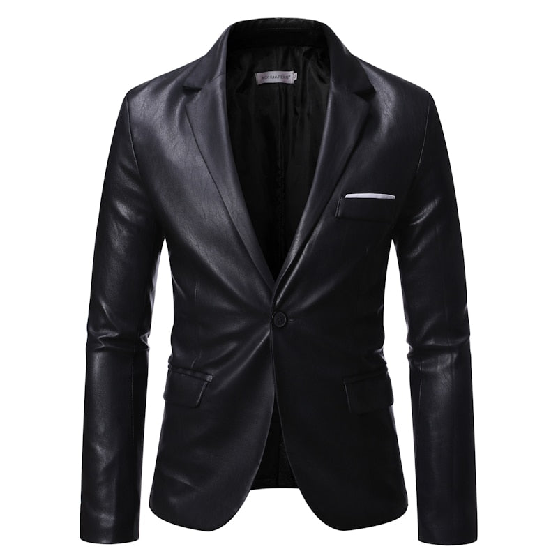Leather Suit Jacket