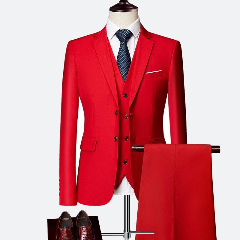 Luxury 3 Piece Suit Set