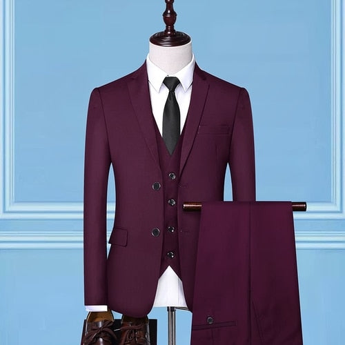 Wedding 3 Pieces Suit Set