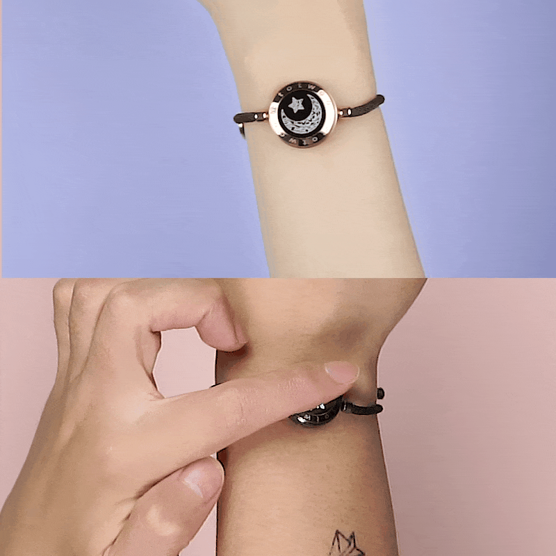 Feel N Love™- Couples' Touch Light up & Vibrate Bracelets