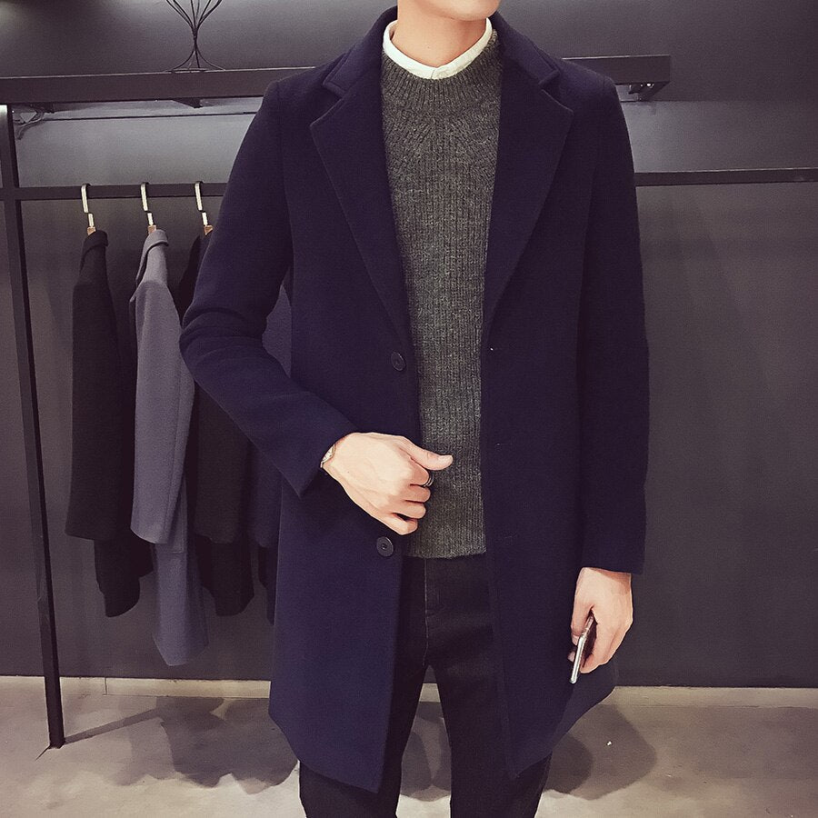 Medium and Long Woolen Coat