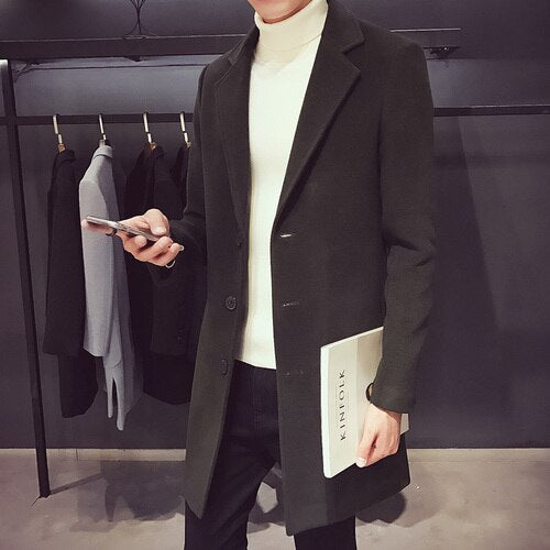 Medium and Long Woolen Coat