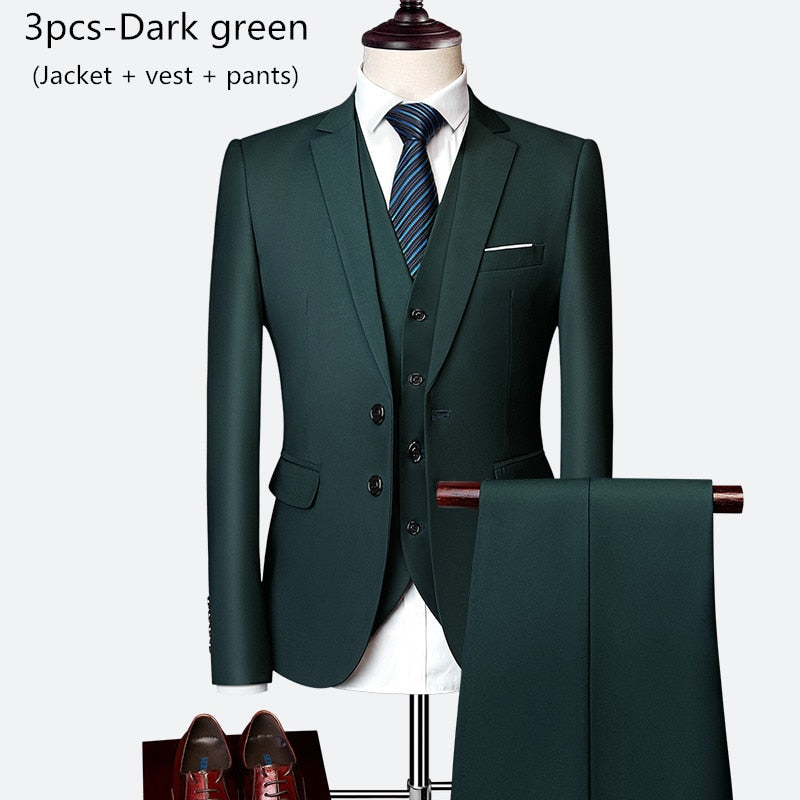 Luxury 3 Piece Suit Set
