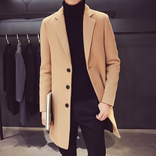 Medium and Long Woolen Coat