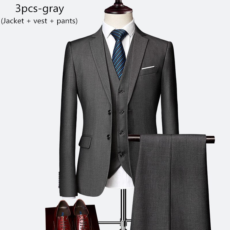 Luxury 3 Piece Suit Set