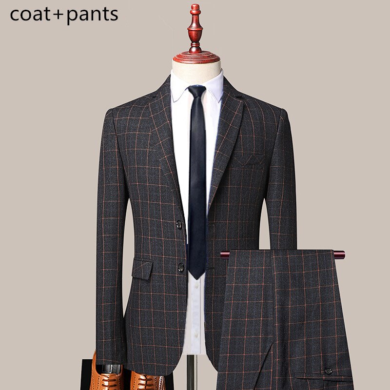 3 Pcs Set Blazers Pants Vest