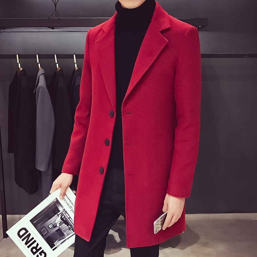 Medium and Long Woolen Coat