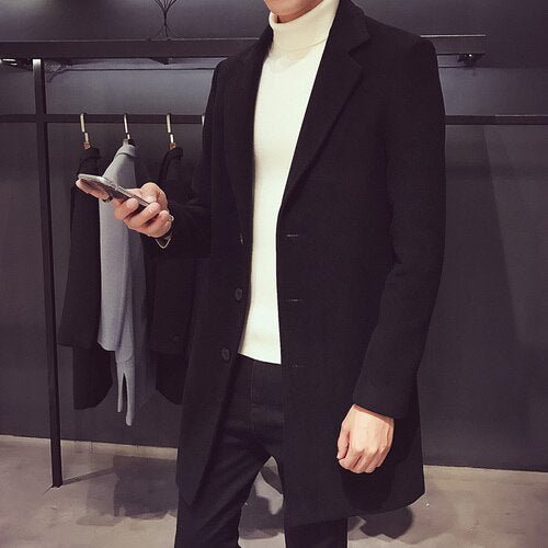 Medium and Long Woolen Coat