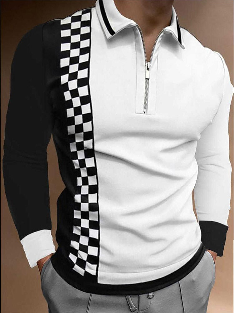 Collarless Long Sleeve Shirt