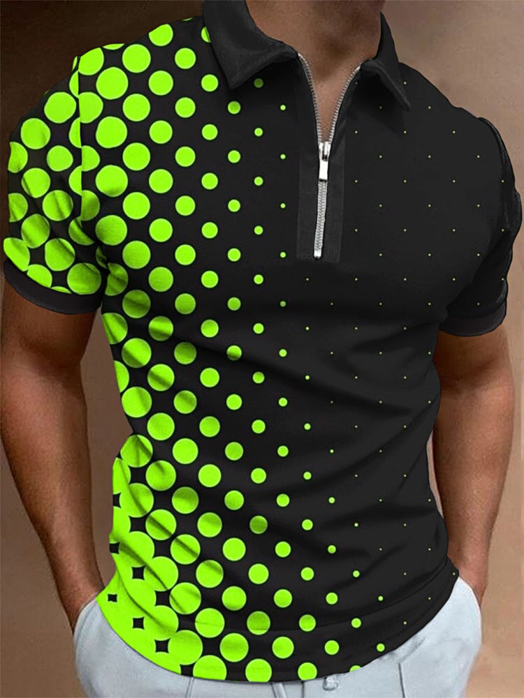 Plaid Casual Polo Shirt