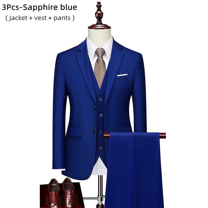 Luxury 3 Piece Suit Set