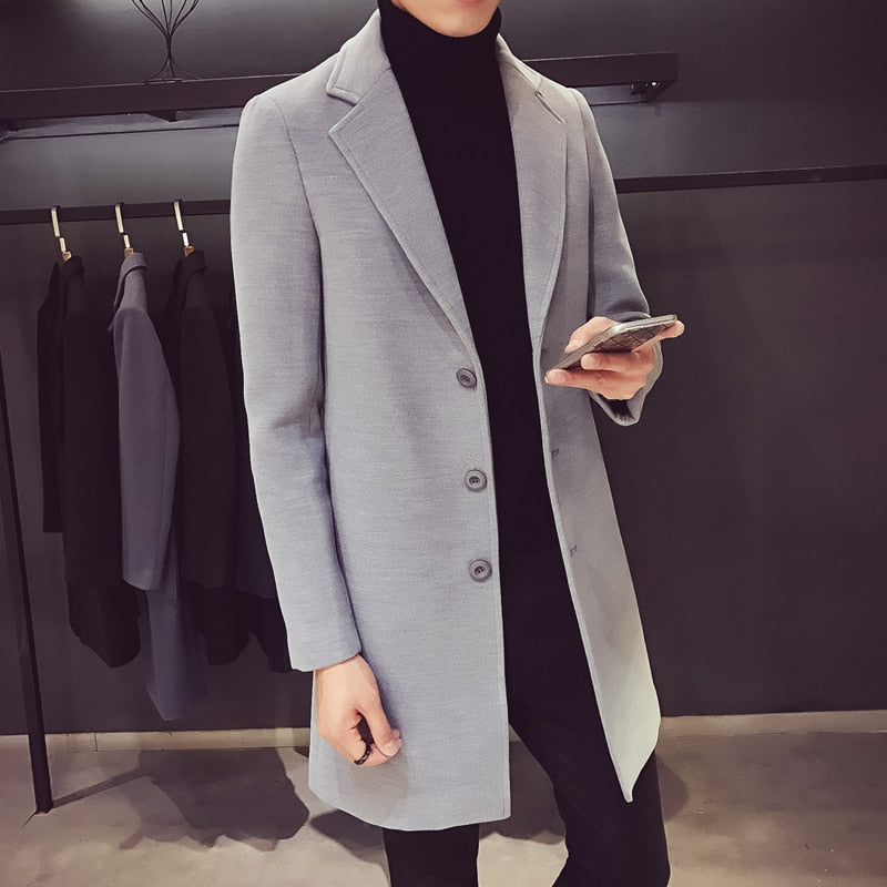 Medium and Long Woolen Coat