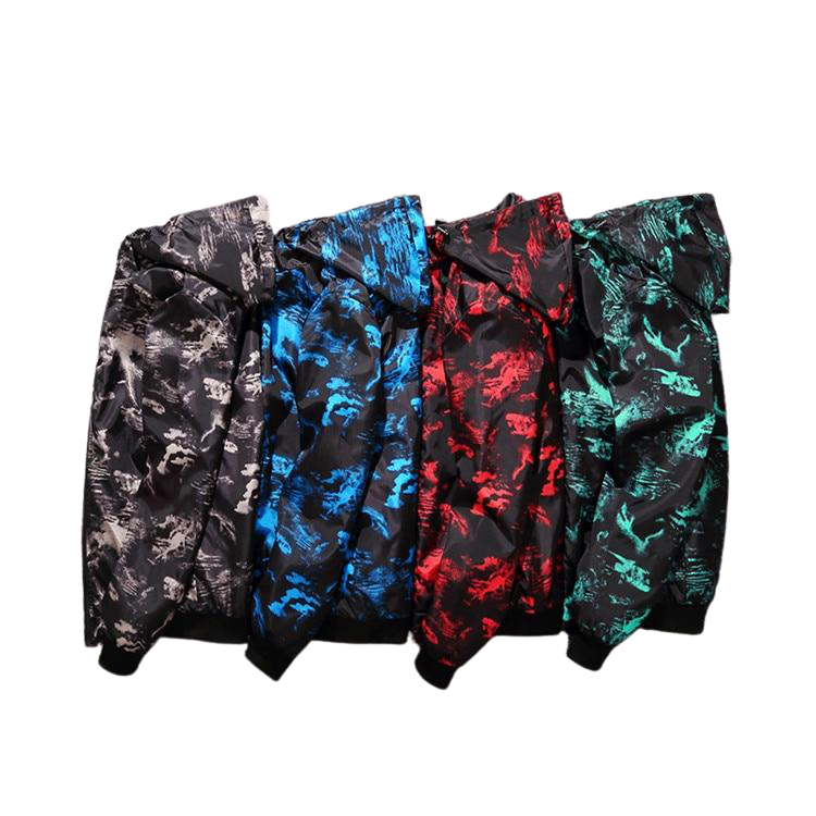 Mens Colored Camouflage Pilot Bomber Jacket