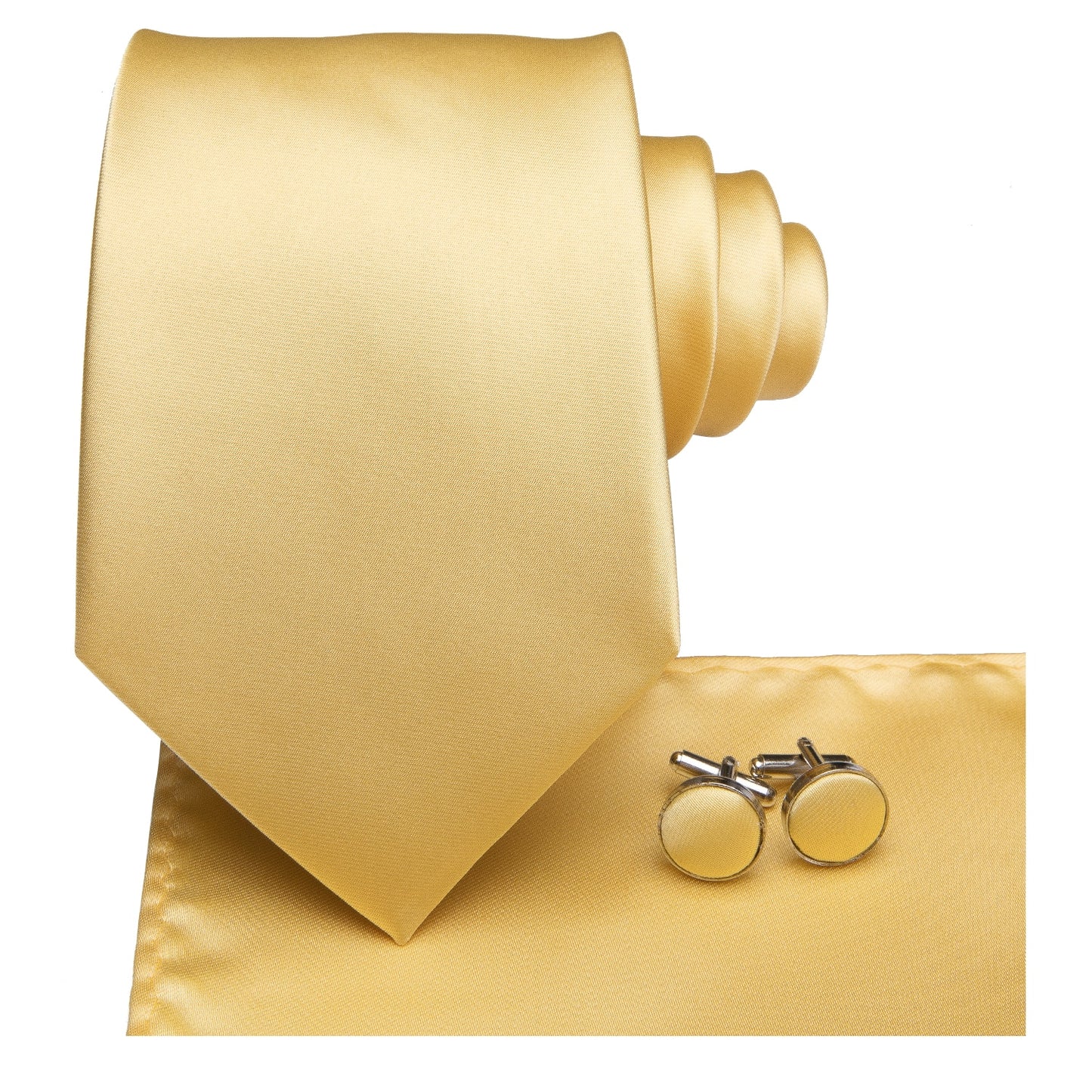 Logan Silk Solid Business Hanky, Cufflinks Set