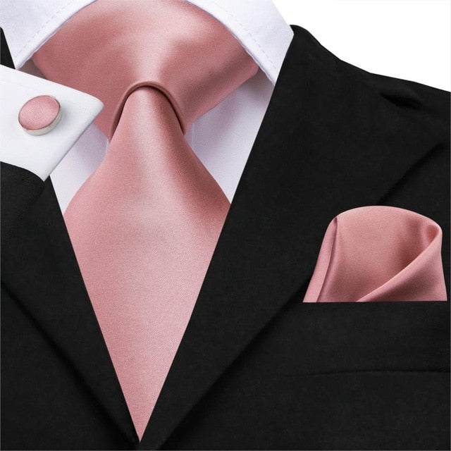 Logan Silk Solid Business Hanky, Cufflinks Set