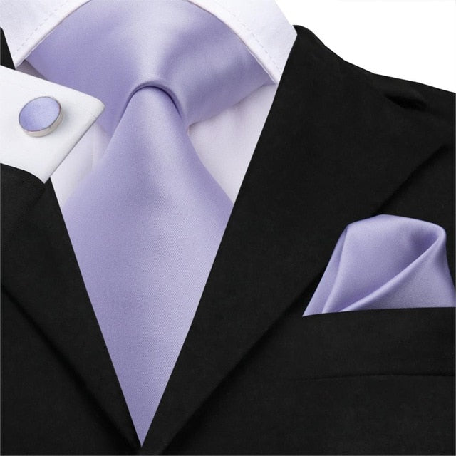 Logan Silk Solid Business Hanky, Cufflinks Set