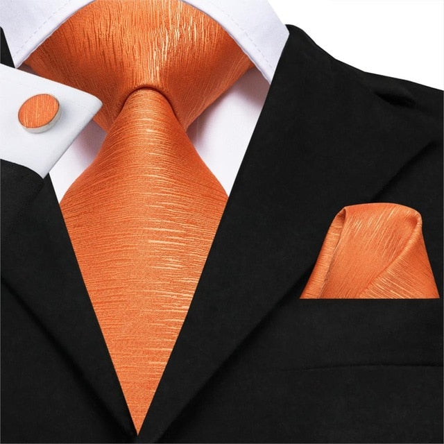 Logan Silk Solid Business Hanky, Cufflinks Set