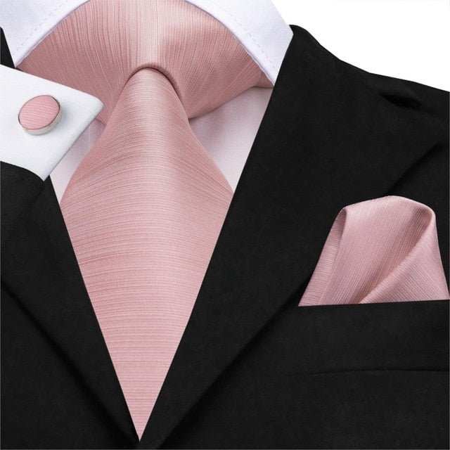 Logan Silk Solid Business Hanky, Cufflinks Set